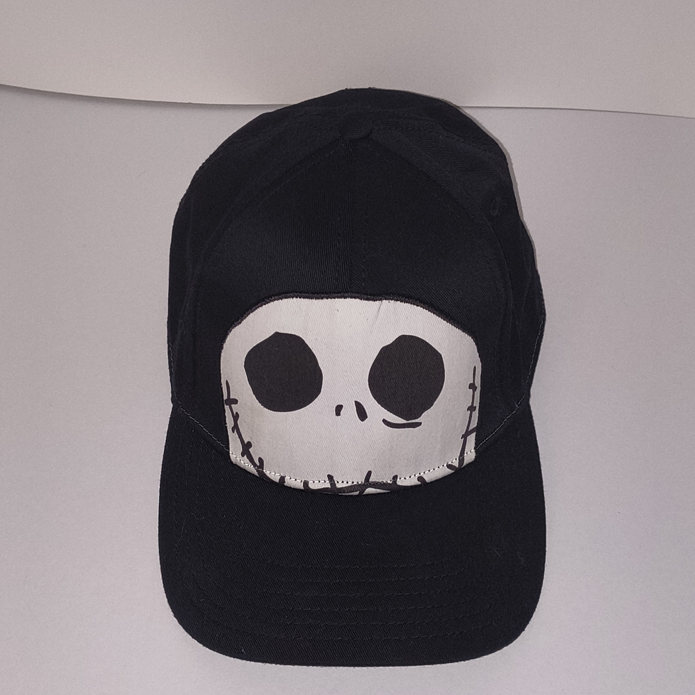 Men’s Jack Skellington Black Baseball Cap – Good Condition